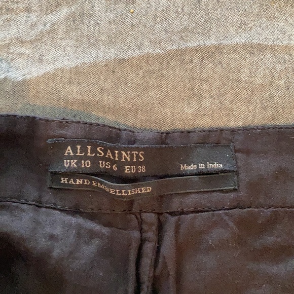 All saints eyelet/sequin shorts - Picture 3 of 7